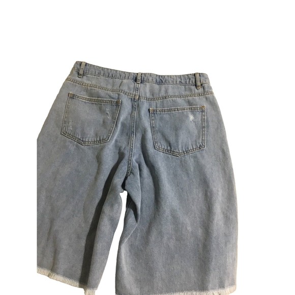 Future Collective Slightly Distressed Bermudas with Alain Noelle New Size 8 - Picture 5 of 9